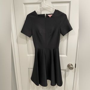 Ted Baker black neoprene skater dress